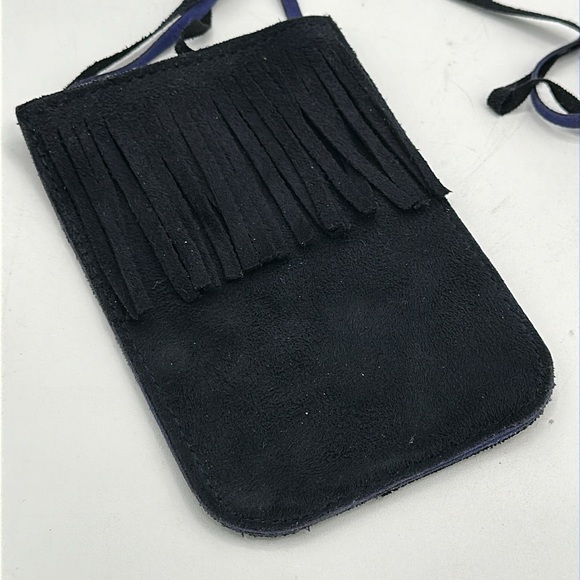 Black fringe neck bag - Picture 2 of 5